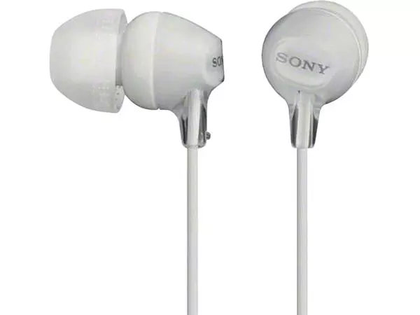 Een Oortelefoon Sony EX15LP basic wit koop je bij NiceSupplies.nl