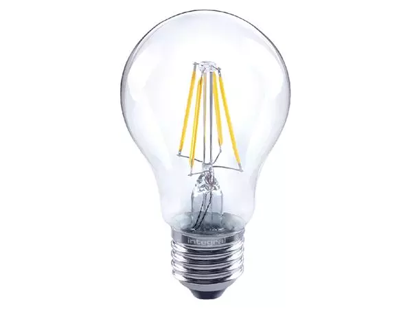 Een Ledlamp Integral E27 2700K warm wit 4.2W 470lumen koop je bij Buro De Peuter