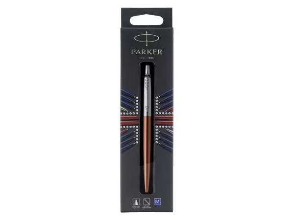 Een Balpen Parker Jotter Chelsea orange CT medium blister à 1 stuk koop je bij NiceSupplies.nl