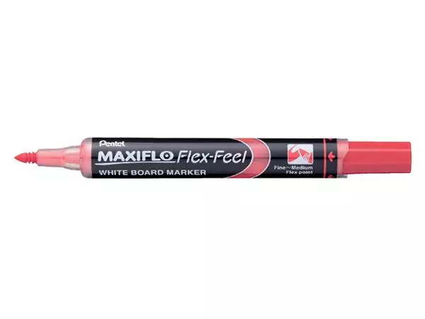 Een Viltstift Pentel MWL5SBF Maxiflo whiteboard rond 1.5-4.5mm rood koop je bij KantoorProfi België BV