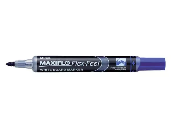 Een Viltstift Pentel MWL5SBF Maxiflo whiteboard rond 1.5-4.5mm blauw koop je bij KantoorProfi België BV