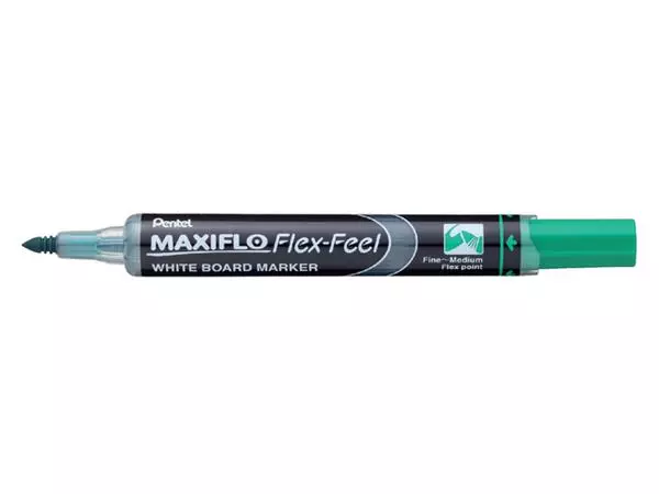 Een Viltstift Pentel MWL5SBF Maxiflo whiteboard rond 1.5-4.5mm groen koop je bij KantoorProfi België BV