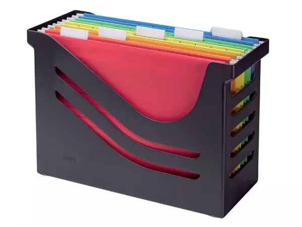 Een Hangmappenbox Jalema Re-Solution + 5 hangmappen koop je bij Van Leeuwen Boeken- en kantoorartikelen