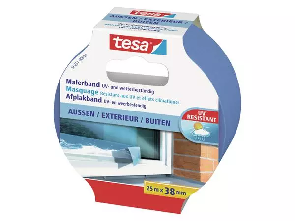 Een Afplaktape tesa® Professional outdoor 25mx38mm blauw koop je bij NiceSupplies.nl