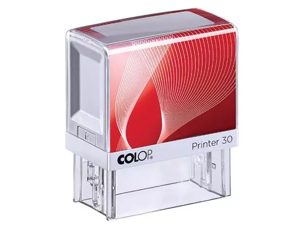 Een Tekststempel Colop Printer 30 personaliseerbaar 5regels 47x18mm koop je bij NiceSupplies.nl