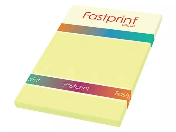 Een Kopieerpapier Fastprint A4 120gr kanariegeel 100vel koop je bij Alles voor uw kantoor