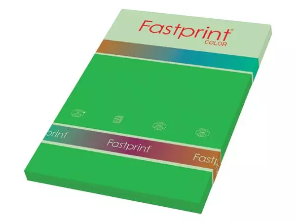 Een Kopieerpapier Fastprint A4 160gr grasgroen 50vel koop je bij EconOffice