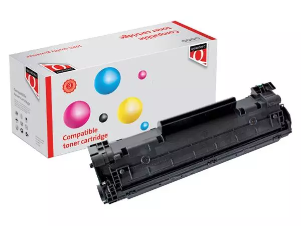 Een Tonercartridge Quantore alternatief tbv HP CB436A 36A zwart koop je bij NiceSupplies.nl