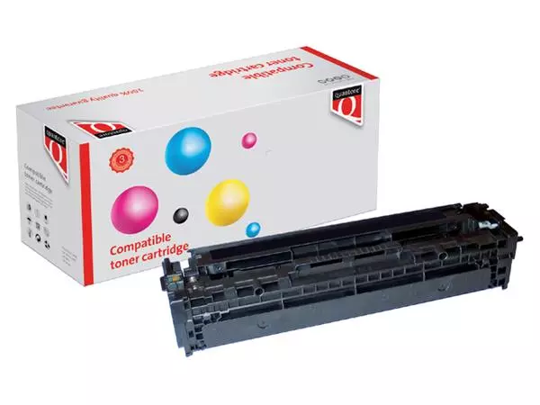 Een Tonercartridge Quantore alternatief tbv HP CB540A 125A zwart koop je bij Buro De Peuter