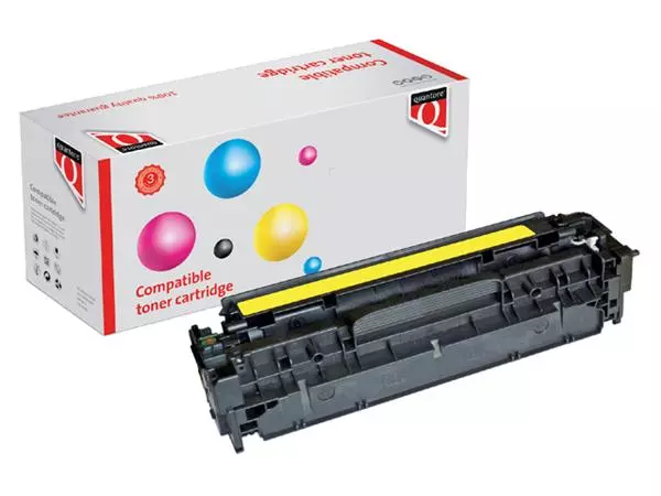 Een Tonercartridge Quantore alternatief tbv HP CE412A 305A geel koop je bij Buro De Peuter