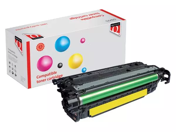 Een TONERCARTRIDGE QUANTORE HP CE262A 648A GEEL koop je bij Kantoorvakhandel van der Heijde