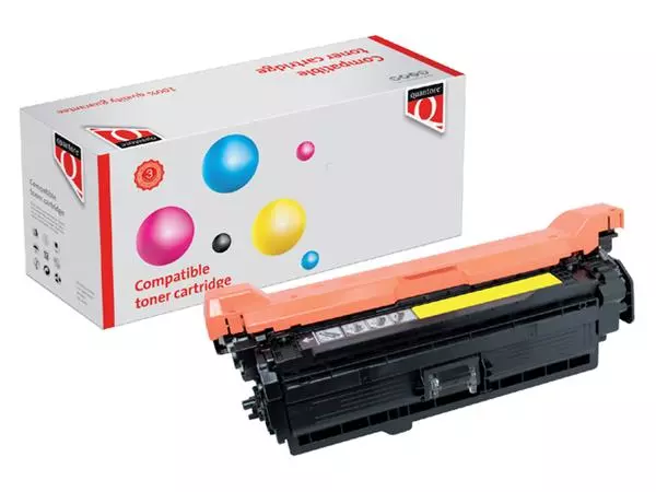 Een Tonercartridge Quantore alternatief tbv HP CE402A 507A geel koop je bij Buro De Peuter