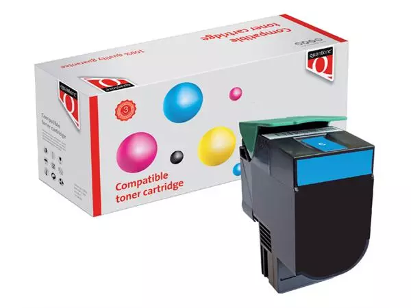 Een Tonercartridge Quantore alternatief tbv Lexmark C540H1CG blauw koop je bij Goedkope Kantoorbenodigdheden