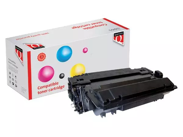 Een TONERCARTRIDGE QUANTORE HP CE255X 55X ZWART koop je bij Kantoorvakhandel van der Heijde