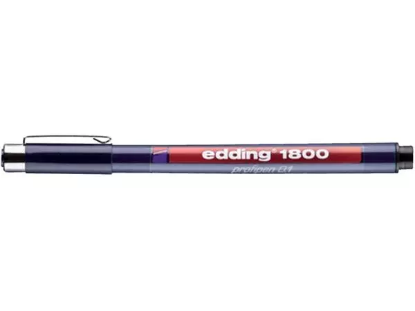 Een Fineliner edding 1800 0.25mm - 0.35mm - 0.5mm zwart set à 3 stuks koop je bij NiceSupplies.nl