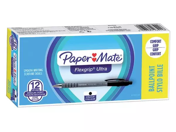 Een BALPEN PAPERMATE FLEXGRIP ULTRA M ZWART koop je bij Kantoorvakhandel van der Heijde