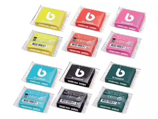 Een Kneedgum Bruynzeel Teens blik à 120 stuks assorti koop je bij Klik Office BV