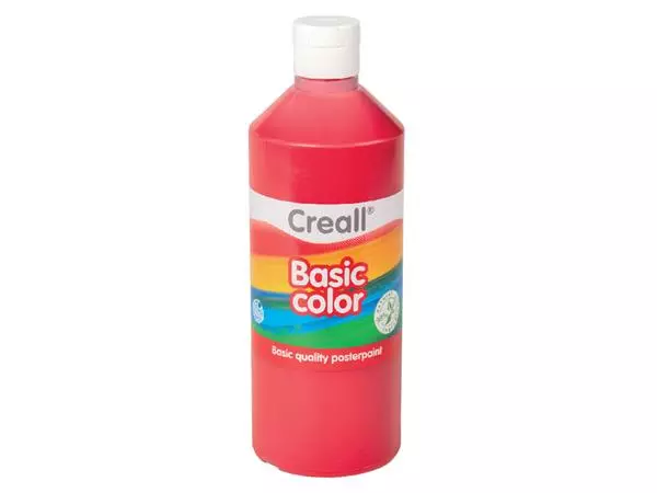 Een Plakkaatverf Creall basic donkerrood 500ml koop je bij NiceSupplies.nl