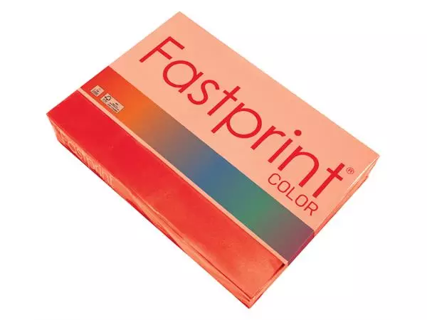 Een Kopieerpapier Fastprint A4 120gr felrood 250vel koop je bij Klik Office BV