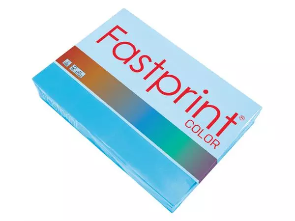 Een Kopieerpapier Fastprint A4 160gr azuurblauw 250vel koop je bij Van Leeuwen Boeken- en kantoorartikelen