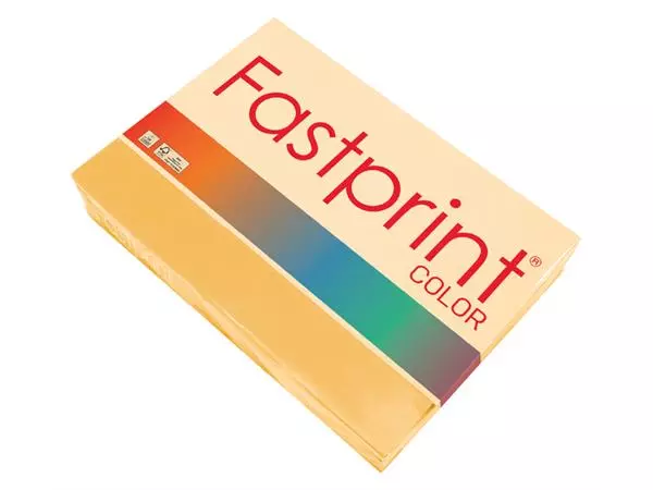 Een Kopieerpapier Fastprint A4 80gr goudgeel 500vel koop je bij Van Leeuwen Boeken- en kantoorartikelen