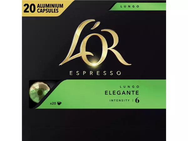 Een Koffiecups L'Or espresso Lungo Elegante 20 stuks koop je bij NiceSupplies.nl