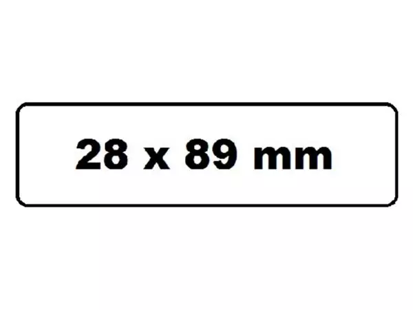 Een Labeletiket Quantore 99010 28x89mm adres wit koop je bij NiceSupplies.nl