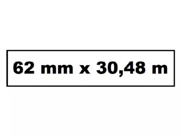 Een Labeletiket Quantore DK-22205 62x30.48mm wit koop je bij KantoorProfi België BV