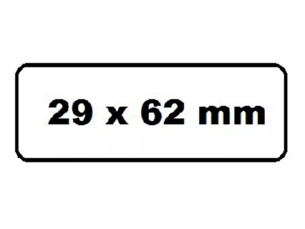 Een Labeletiket Quantore DK-11209 29x62mm adres wit koop je bij Kantoorvakhandel van der Heijde