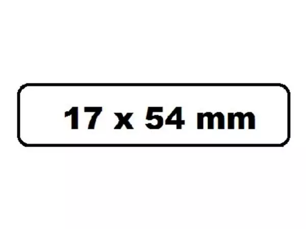 Een Labeletiket Quantore DK-11204 17x54mm wit 400 stuks koop je bij Kantoorvakhandel van der Heijde