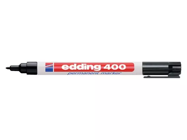 Een Viltstift edding 400 rond 1mm zwart blister à 1 stuk koop je bij NiceSupplies.nl