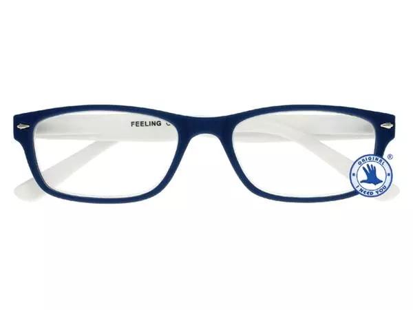 Een Leesbril I Need You +1.00 dpt Feeling blauw-wit koop je bij Van Hoye Kantoor BV