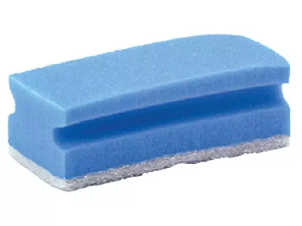 Een Schuurspons Cleaninq met greep 140x70x42mm blauw/wit 5 stuks koop je bij NiceSupplies.nl