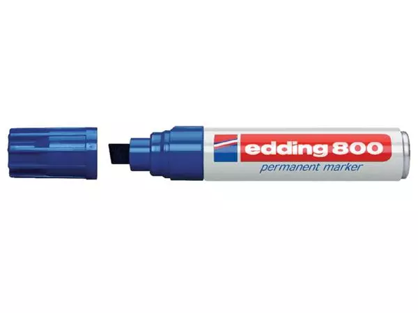 Een Viltstift edding 800 schuin 4-12mm blauw koop je bij Kantoorvakhandel van der Heijde