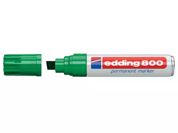 Een VILTSTIFT EDDING 800 SCHUIN 4-12MM GROEN koop je bij Kantoorvakhandel van der Heijde