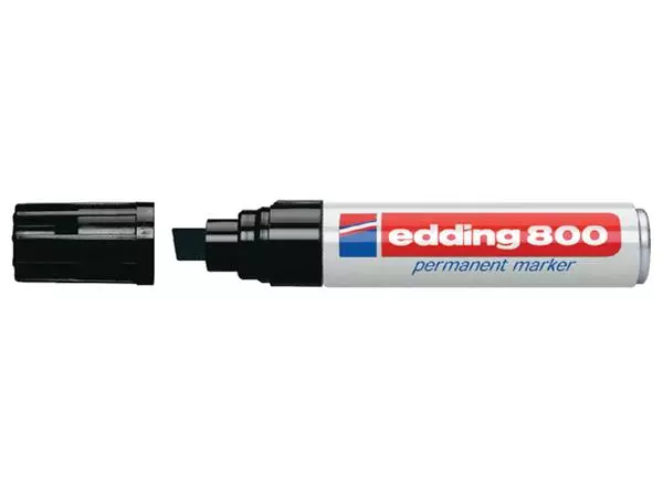 Een Viltstift edding 800 schuin 4-12mm zwart blister à 2 stuks koop je bij Kantoorvakhandel van der Heijde