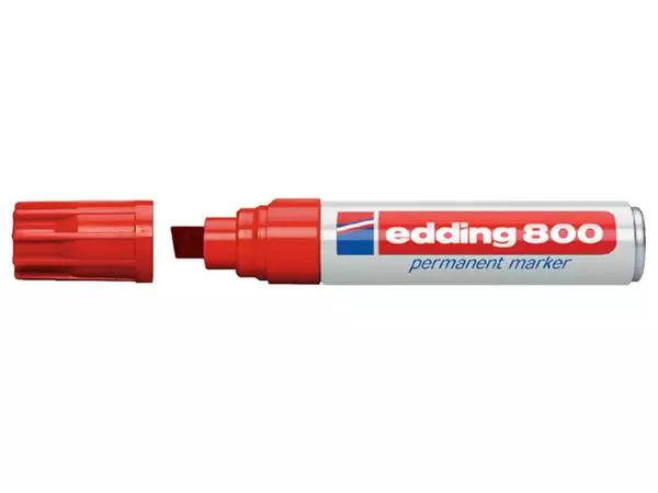 Een Viltstift edding 800 schuin 4-12mm rood koop je bij NiceSupplies.nl