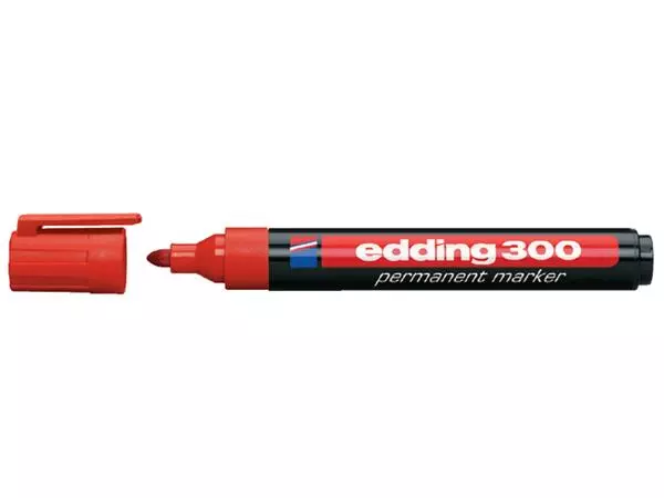Een Viltstift edding 300 rond 1.5-3mm rood koop je bij KantoorProfi België BV
