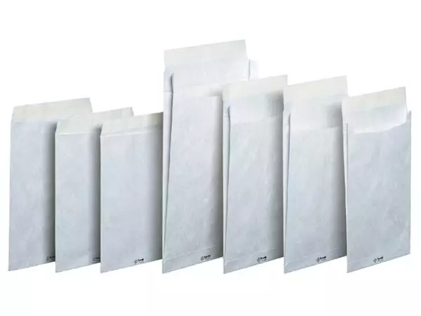 Een Envelop Tyvek akte EB4 262x371mm 54gr wit doos à 100 stuks koop je bij QuickOffice BV