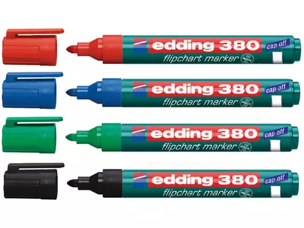 Een Viltstift edding 380 flipover rond 1.5-3mm groen koop je bij NiceSupplies.nl