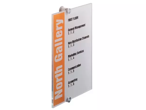 Een Deurbordje Durable crystal sign 4825 210x297mm koop je bij NiceSupplies.nl