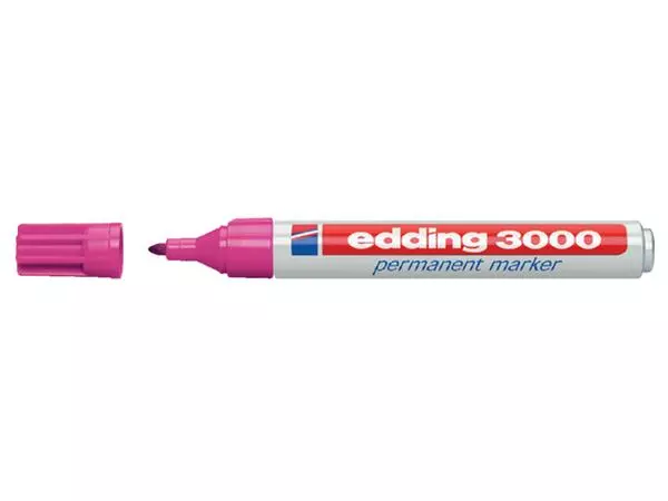 Een Viltstift edding 3000 rond 1.5-3mm roze koop je bij Unimark Office B.V.