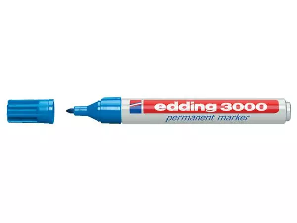 Een Viltstift edding 3000 rond 1.5-3mm lichtblauw koop je bij EconOffice