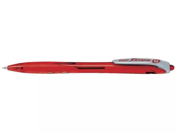 Een Balpen PILOT Begreen Rexgrip medium rood koop je bij Alles voor uw kantoor