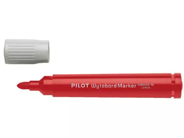 Een Viltstift PILOT 5071 whiteboard WBMAR rond medium rood koop je bij Kantoorvakhandel van der Heijde