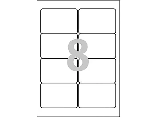 Een Etiket Avery L4745REV-25 96x63.5mm afneembaar wit 200stuks koop je bij Kantoorvakhandel van der Heijde
