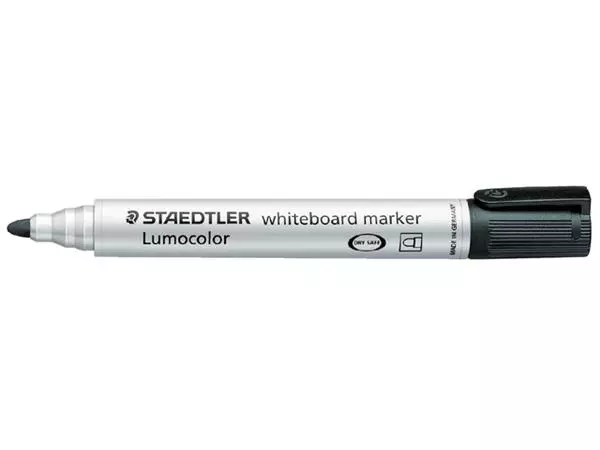 Een Viltstift Staedtler Lumocolor 351 whiteboard rond zwart 2mm koop je bij Van Hoye Kantoor BV