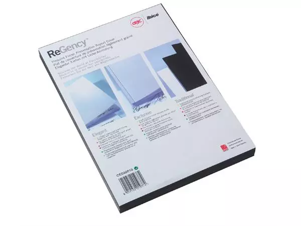 Een Voorblad GBC A4 chromo karton 250gr zwart 100stuks koop je bij EconOffice