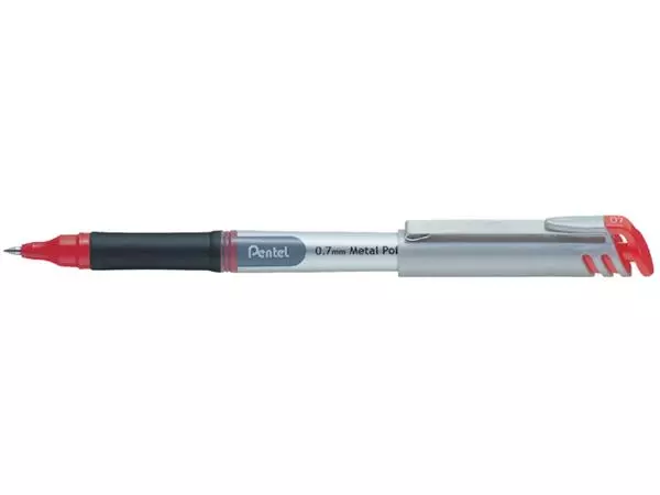 Een Rollerpen Pentel BL17 Energel medium rood koop je bij Kantoorvakhandel van der Heijde