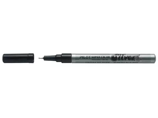 Buy your Fineliner PILOT Super Color extra fijn zilver at QuickOffice BV